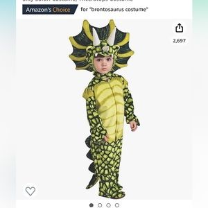 Triceratops costume, child size small